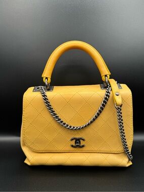 CHANEL Yellow Urban Luxury Top Handle